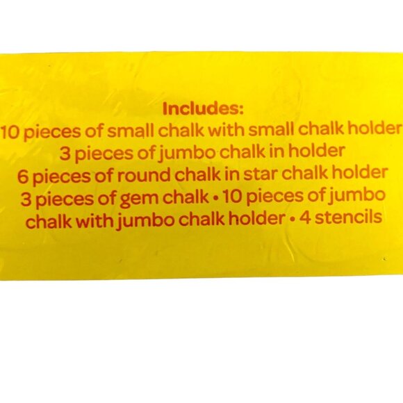 Sidewalk Chalk Bucket & Accessory Set 40 PC Washable Non-toxic Sun Squad Ages 4+ - Picture 5 of 7